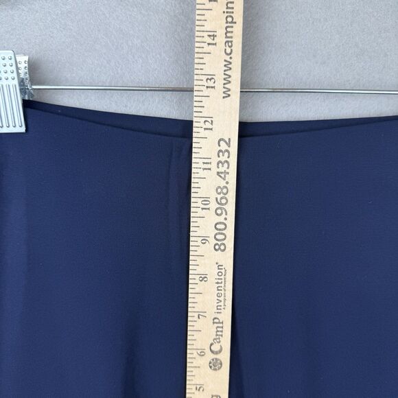 Lauren Ralph Lauren Y2K Drapey Wide Leg Pants Side Tie Blue Nautical Plus Size M - Picture 5 of 8